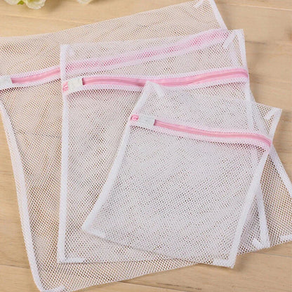 🎁 3Pcs/Set Bra Underwear Products Zippered Mesh Laundry Bags Baskets Household Cleaning Tools Accessories Laundry Care (100% off)